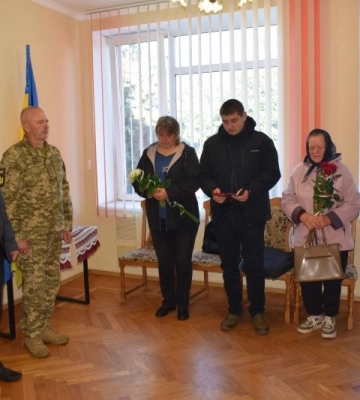 У Горохові родині загиблого воїна вручили його орден