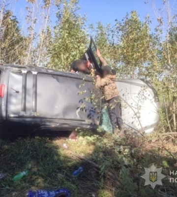 На Волині п’яний водій злетів у кювет: травмувались четверо людей, серед них - немовля