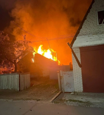 Триває комбінована повітряна атака на Київщину: є пожежі та руйнування, - голова ОВА