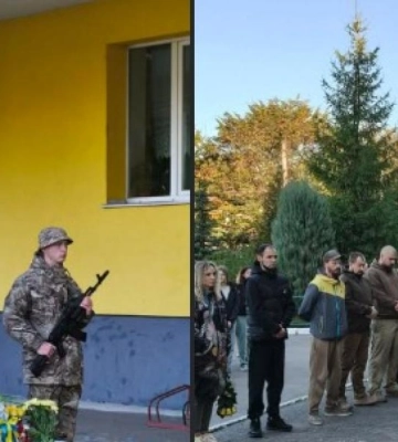 На фасаді Квасилівського ліцею відкрили меморіальну дошку на честь загиблого воїна