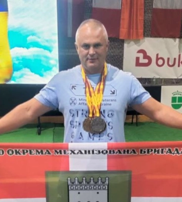 Ветеран з Волині виборов 5 медалей на змаганнях Strong Spirit’s Games