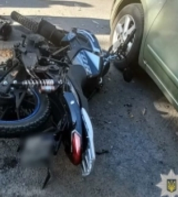На Полтавщині внаслідок ДТП постраждав 15-річний мотоцикліст