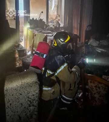 У Львові внаслідок пожежі в квартирі загинула пенсіонерка