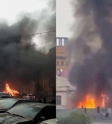 Россия ударила беспилотниками по Днепру: в городе бушуют пожары, есть раненые