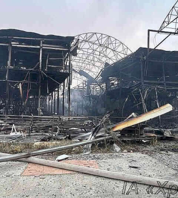 Ночью 1 октября российские захватчики бомбили рынок в Харькове