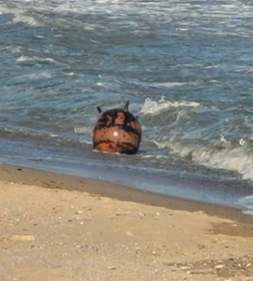 Шторм викинув на узбережжя Одещини ворожі морські міни