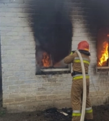 В приморском Коблево произошел пожар
