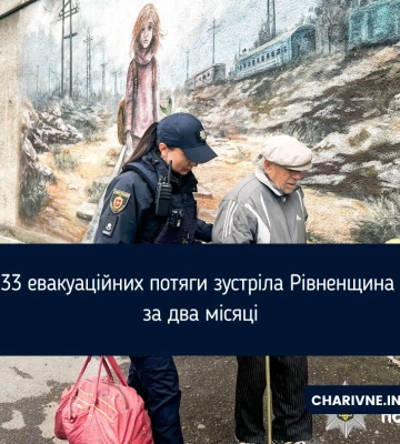 На Рівненщину прибув 33-й евакуаційний потяг із Донеччини (ВІДЕО)