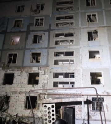 Запоріжжя: з'явились кадри наслідків ворожого обстрілу