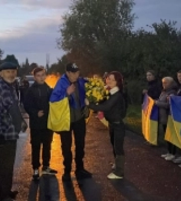 На Волині зустріли звільненого з полону воїна Олексія Філімонова