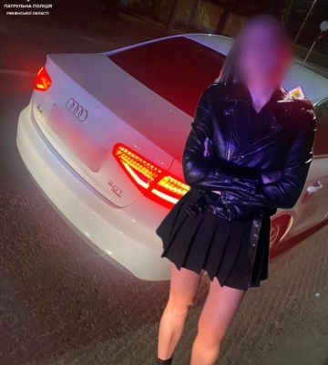 Водійку Audi з ознаками алкогольного сп’яніння зупинили у Рівному