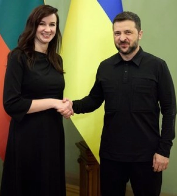 Зеленский встретился с премьер-министром Литвы