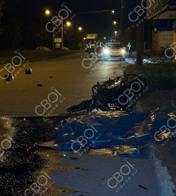 17-річний мотоцикліст загинув у аварії в Кривому Розі
