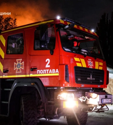 Полтавщина: у ніч на 7 жовтня росія атакувала область дронами