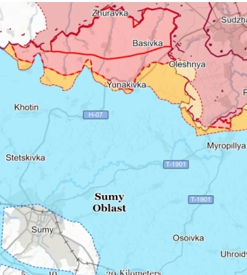 Українські війська просунулися на Сумщині, росія посилює угруповання для атак, - ISW