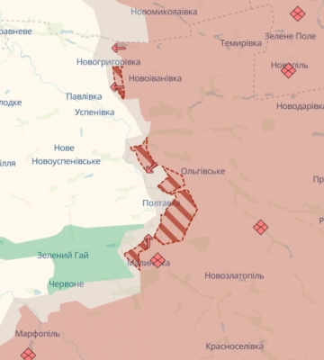 Российские войска продвинулись в Запорожской и Сумской областях – DeepState