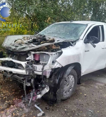 Сьогодні в Білопіллі російський безпілотник поцілив в авто з енергетиками