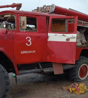 На Полтавщині рятувальники потрапили під повторний обстріл росіян