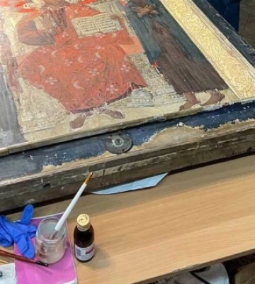 У Рівному показали роботу реставраторів, які працювали з іконами XVII–XVIII століть
