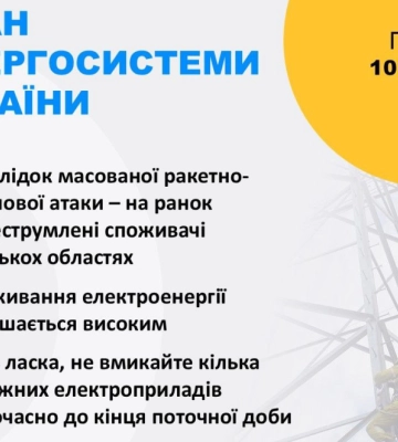 Внаслідок масштабної ракетно-дронової атаки  є пошкодження енергетичних об’єктів у кількох областях
