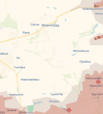 Российские войска продвинулись под Мирноградом – DeepState