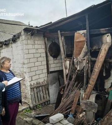 Внаслідок нічної атаки по Полтавській громаді пошкоджено 5 приватних домоволодінь
