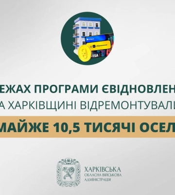 Сколько домов отремонтировали по программе єВідновлення на Харьковщине
