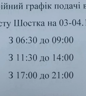 Внаслідок ударів росії Шосткинська громада залишилася без світла, вода — по графіку