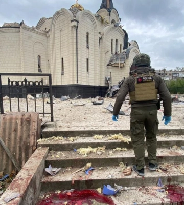 Росіяни вдарили по храму в Костянтинівці