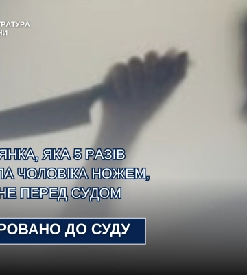 На Волині судитимуть жінку, яка кілька разів вдарила ножем колишнього співмешканця