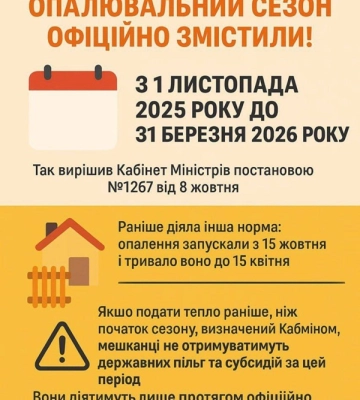 У Сумах опалювальний сезон розпочнеться з 1 листопада?