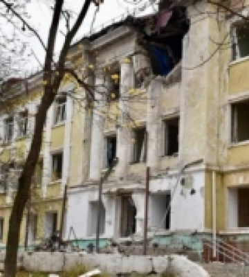 У Краматорську обстрілом пошкодили школу імені Героя України Степана Чубенка