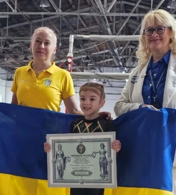 Шестирічна гімнастка з Львівщини встановила світовий рекорд