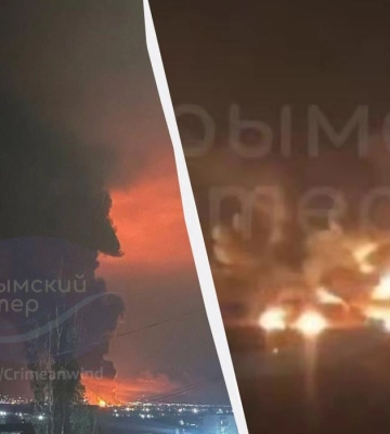 Крим палає! У Феодосії атакували нафтобазу – спалахнула потужна пожежа