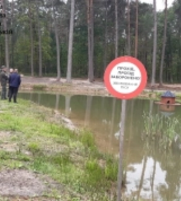 На території «Цуманської пущі» виявили самовільне облаштування водойми та свердловини