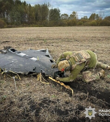 На Сумщині знищили збитий російський безпілотник