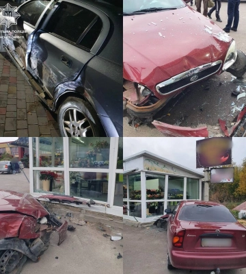Влетів у квітковий павільйон: біля Рівного нетверезий водій вчинив ДТП