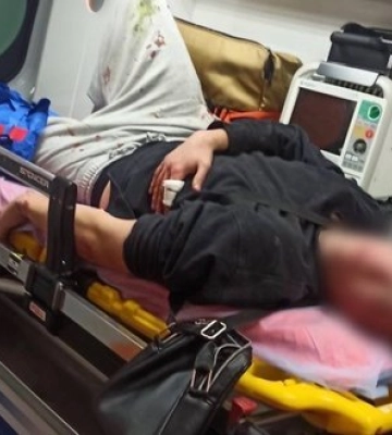 У Києві чоловік поранив ножем перехожого за відмову дати сигарету: тікаючи, нападник зламав ногу. ФОТОрепортаж