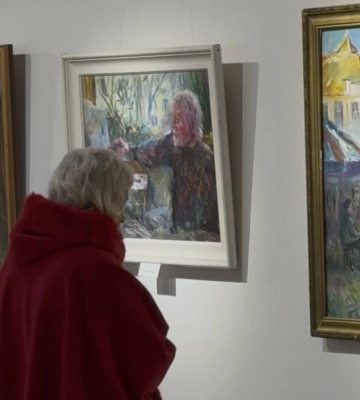 Виставка робіт художника Петра Шолтеса відкрилась в Ужгороді до його 80-річчя
