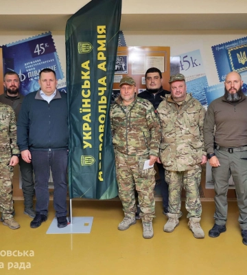У Дніпрі провели спецпогашення поштової марки, присвяченої Українській добровольчій армії