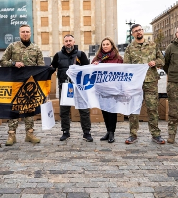 4,6 млн для Перемоги: авіакомпанія «Українські вертольоти» підтримала полк безпілотних систем "KRAKEN¹⁶⁵⁴"