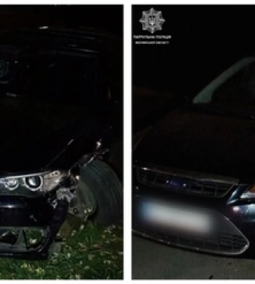У Луцьку п'яна водійка на BMW влетіла у Ford 