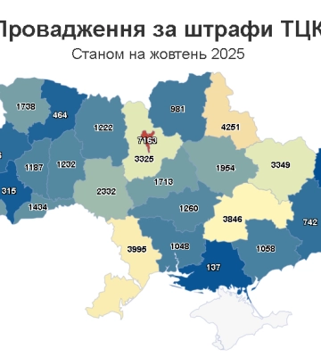 На Черкащині налічують понад 1 700 штрафів за порушення військового обліку