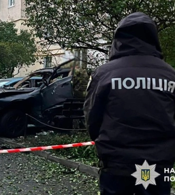В Киеве взорвали автомобиль BMW