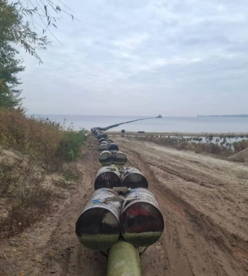 На Черкащині припинили незаконний видобуток піску із водосховища, що продавали підприємствам