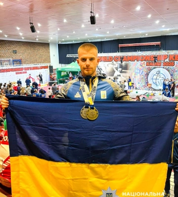 Поліцейський із Рівненщини – серед кращих спортсменів світу з гирьового спорту