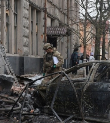 Армія рф атакувала дронами дитячий садок у Харкові (Відео)