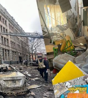 Уничтоженная крыша, разбитые помещения: кадры последствий ужасного удара по детсаду в Харькове