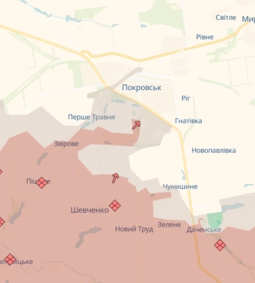 ЗСУ відновили позиції на Покровському напрямку: РФ окупувала Полтавку на Запоріжжі та має просування — DeepState