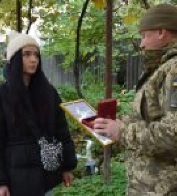 На Закарпатті вручили нагороду рідним загиблого прикордонника